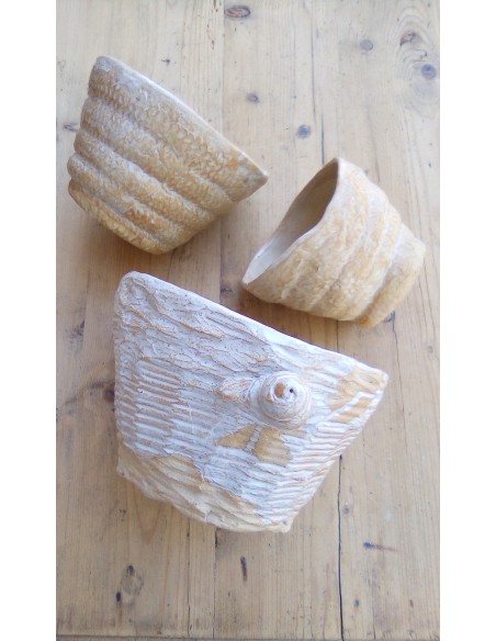 Pot de Fleurs sculpture l'escargot