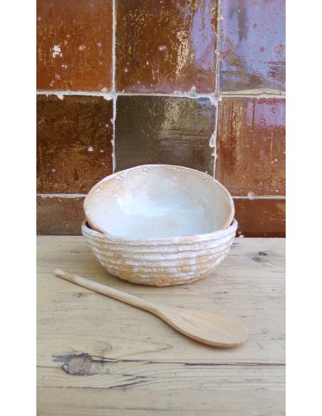 Saladier en céramique cuisine provençale pour 2 personnes
